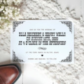 ヴィンテージはっきりしたカウボーイ西結婚の 招待状