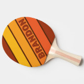ヴィンテージはっきりしたスタイルのストライピング 卓球ラケット (横)
