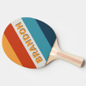 ヴィンテージはっきりしたストライプのシスル 卓球ラケット (横)