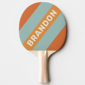 ヴィンテージはっきりしたストライプの砂漠花 卓球ラケット (裏面)