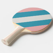 ヴィンテージはっきりしたストライプの 卓球ラケット (正面アングル)