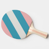 ヴィンテージはっきりしたストライプの 卓球ラケット (横)