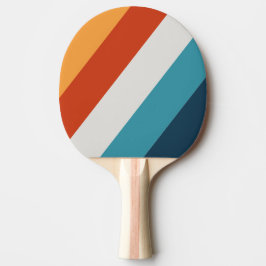 ヴィンテージはっきりしたストライプの 卓球ラケット