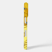 ヴィンテージはっきりしたチューリップブルー金ゴールドパターン Case-Mate iPhoneケース (裏面 / 右)