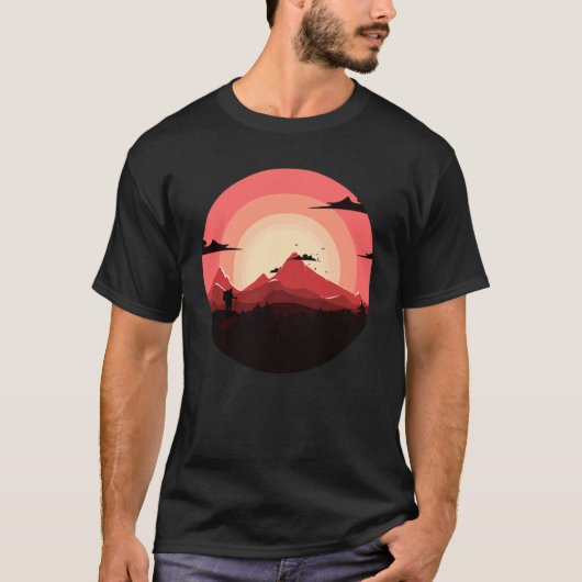 ヴィンテージはっきりしたハイキングアパレル Tシャツ (正面)