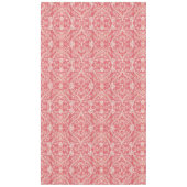 ヴィンテージはっきりした花柄（ピンクと白） テーブルクロス (正面)