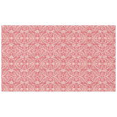 ヴィンテージはっきりした花柄（ピンクと白） テーブルクロス (正面(横))