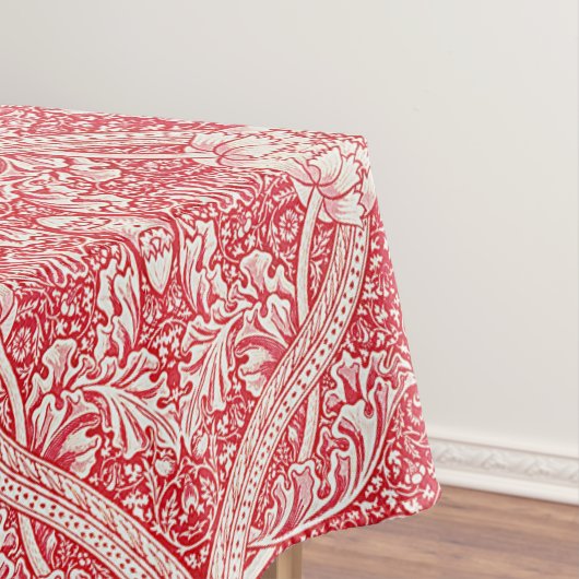 ヴィンテージはっきりした花柄（ピンクと白） テーブルクロス (インサイチュ)