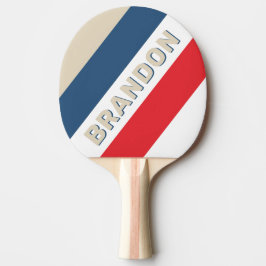 ヴィンテージはっきりした隊ストライプの名 卓球ラケット