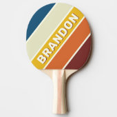 ヴィンテージはっきりした5ストライプの名 卓球ラケット (裏面)