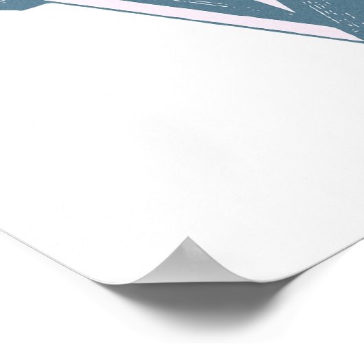 ヴィンテージはっきりしたa-zアルファベット ポスター (角)