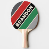 ヴィンテージはっきりしたVHSストライプの（名前） 卓球ラケット (裏面)