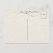 ヴィンテージはアイリッシュ賛美のフローラ枠で刻印 ポストカード (裏面)