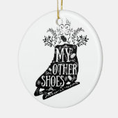 ヴィンテージはオーナメントアイススケートします セラミックオーナメント (左)