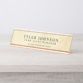 ヴィンテージはカスタマイズ背景幕を壁紙を張ります デスクネームプレート (正面)