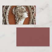 ヴィンテージはカメオの名刺を組み立てました 名刺 (正面/裏面)