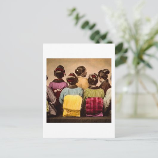 ヴィンテージはキモノカラフルスとオビスの ポストカード (スタンド正面)