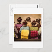 ヴィンテージはキモノカラフルスとオビスの ポストカード (正面/裏面)