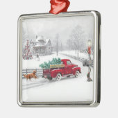 ヴィンテージはクリスマスのオーナメントで取りあげます メタルオーナメント (左)