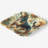 ヴィンテージはシームレスに絵画対応 ペーパープレート (傾斜あり)