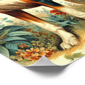 ヴィンテージはシームレスに絵画対応 ポスター (角)