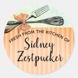 ヴィンテージはシールのキッチンから弓を引く ラウンドシール