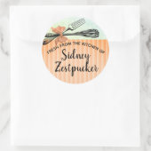 ヴィンテージはシールのキッチンから弓を引く ラウンドシール (バッグ)