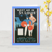 ヴィンテージはセントルイスで会う カード (黄色い花)