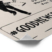 ヴィンテージはソーシャルのハッシュタグを広結婚める ポスター (角)