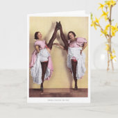 ヴィンテージはダンサー-よい友人--を缶詰にすることができます カード (黄色い花)