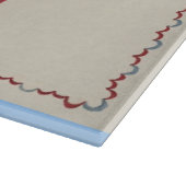 ヴィンテージはハッラーの布を刺繍しました カッティングボード (角)