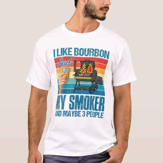 ヴィンテージはバーボンが好き Tシャツ (正面)