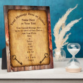 ヴィンテージはパーソナライズされたどんな大事な行事でもプラークを見る フォトプラーク (側面)