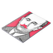 ヴィンテージはピンクおもしろいの口ひげ ノートブック (左側)