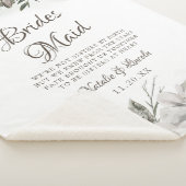 ヴィンテージはフローラを愛するbridesmaid引用文 シェルパブランケット (3/4)