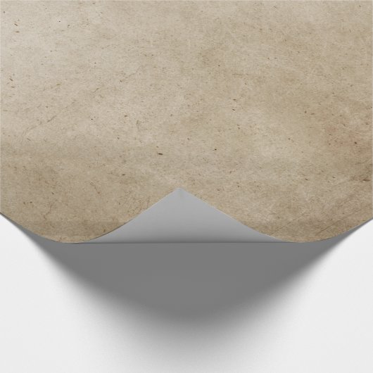 ヴィンテージはブラウンの旧式な羊皮紙の背景を壁紙を張ります ラッピングペーパー (角)