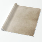 ヴィンテージはブラウンの旧式な羊皮紙の背景を壁紙を張ります ラッピングペーパー (アンロールド)