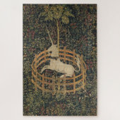 ヴィンテージはユニコーン絵画で囲まれた(1505) ジグソーパズル (縦)