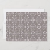 ヴィンテージはワインを巻き、感謝祭のディナーを食べる 招待状 (裏面)