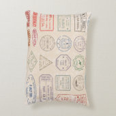 ヴィンテージはヴィンテージ切手を国に設定  アクセントクッション (裏面(縦))