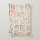 ヴィンテージはヴィンテージ切手を国に設定  アクセントクッション (正面(垂直))