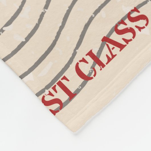 ヴィンテージはヴィンテージ切手を国に設定 フリースブランケット (角)