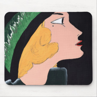 ヴィンテージは一見のマウスパッドを得ました マウスパッド