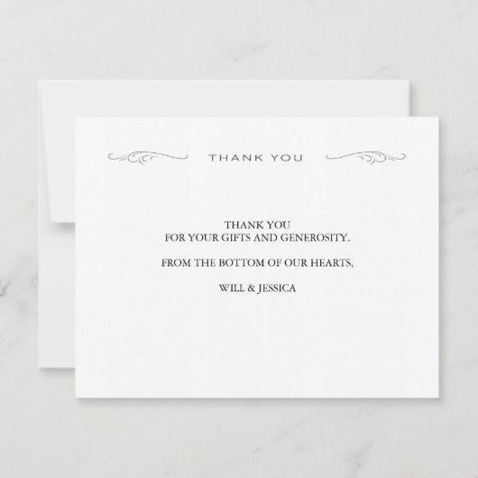 ヴィンテージは両面感謝していしています サンキューカード (裏面)