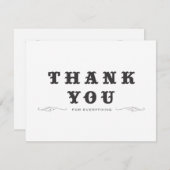 ヴィンテージは両面感謝していしています サンキューカード (正面/裏面)