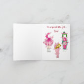 ヴィンテージは人形の冬休みカードカスタムを壁紙を張ります シーズンカード (内部)