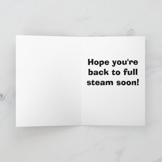 ヴィンテージは健康な挨拶状を得ます カード (内部)