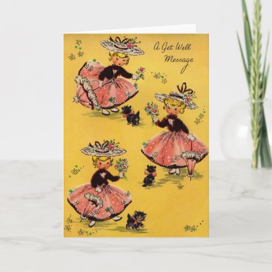 ヴィンテージは健康な挨拶状を得ます カード (正面)