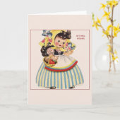 ヴィンテージは健康な挨拶状を得ます カード (黄色い花)