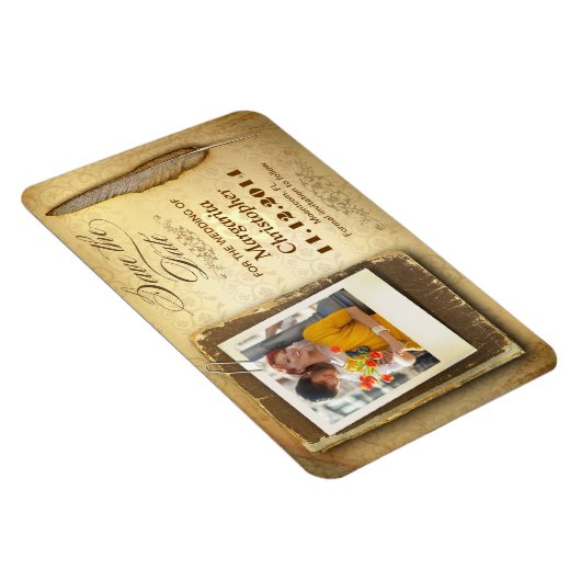 ヴィンテージは写真の磁ユニーク石を保存 マグネット (右側)